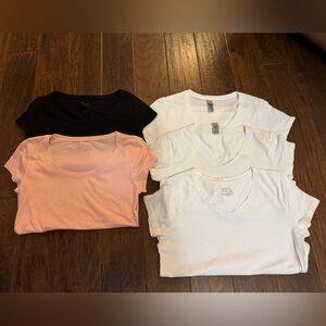 Time and Tru Women’s ' T-Shirt Set - Pink, Black, White